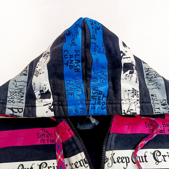 Artful Dodger | 'Crime scene, Keep Out' zipper hoodie | Men's Small - Picture 5 of 9